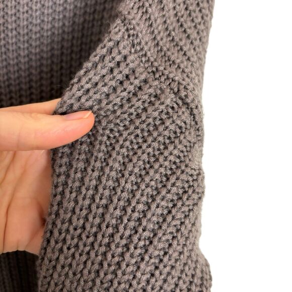 Magaschoni Gray Taupe Knit Tunic Vneck Sweater Womens Small Rayon Cashmere Blend - Picture 4 of 4